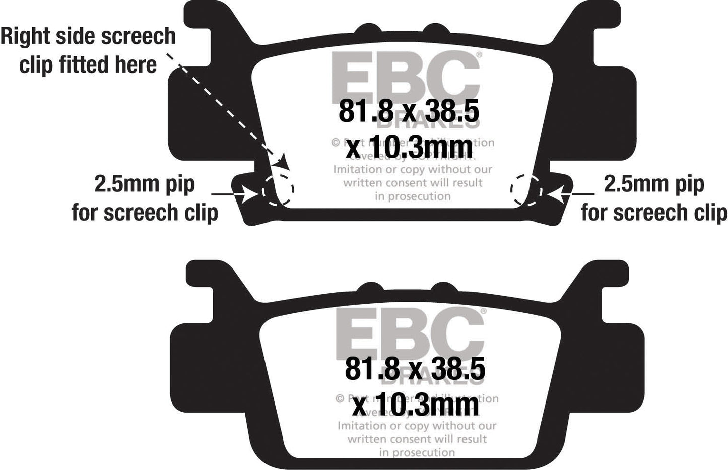 EBC - EBC MXS Formula MX Race Pad Set (MXS704)
