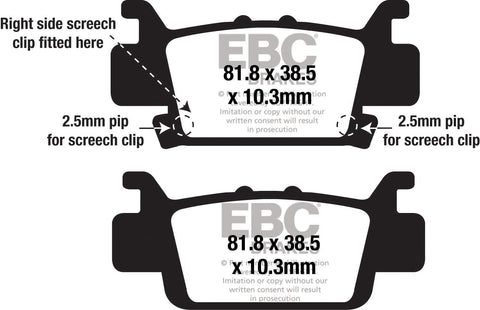 EBC - EBC MXS Formula MX Race Pad Set (MXS704)