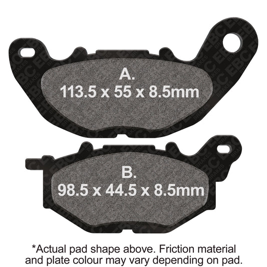 EBC - EBC Double-H Sintered Scooter Pad Set (SFA705HH)