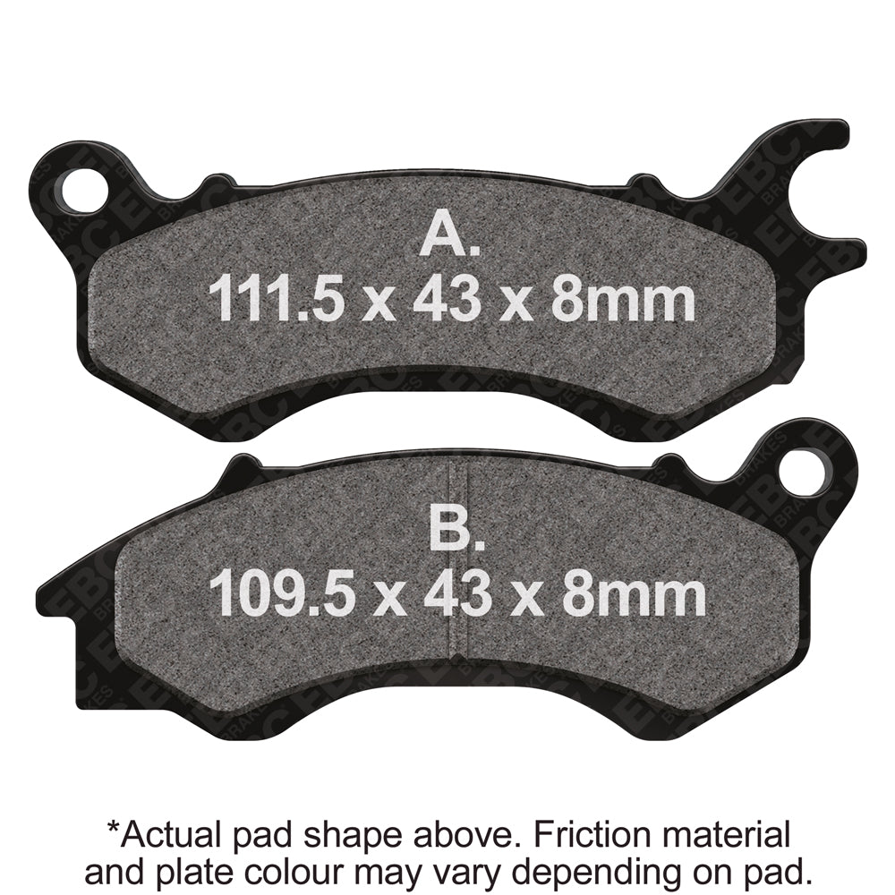EBC - EBC Double-H Sintered Scooter Pad Set (SFA709HH)