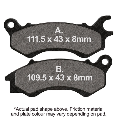 EBC - EBC Double-H Sintered Scooter Pad Set (SFA709HH)