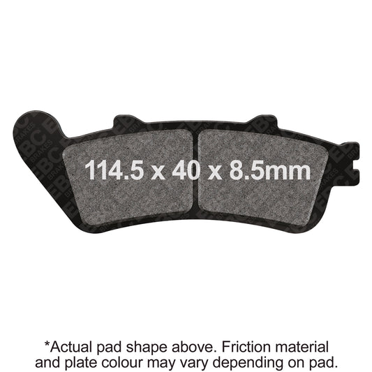 EBC - EBC Double-H Sintered Sportbike Pad Set (FA725HH)