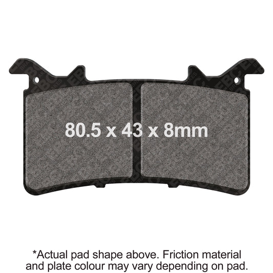 EBC - USA Made EPFA Series Extreme Pro Sintered Brake Pads (EPFA757HH)