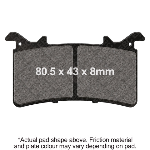 EBC - USA Made EPFA Series Extreme Pro Sintered Brake Pads (EPFA757HH)