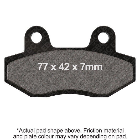 EBC Brakes® SFAC Carbon Series Scooter Pads SFAC758