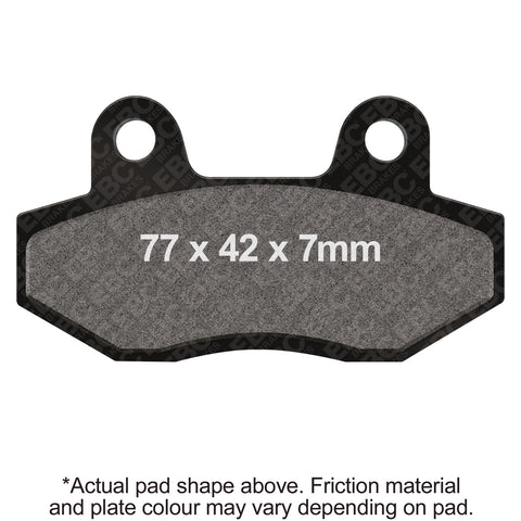 EBC Brakes® SFAC Carbon Series Scooter Pads SFAC758