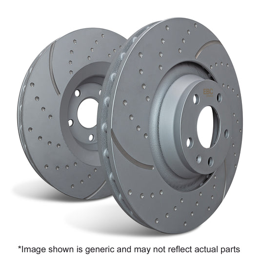 EBC GD Series Slotted and Dimpled Sport Discs (Pair) (GD484)
