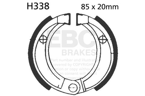EBC - EBC Brake Shoe Set (H338)