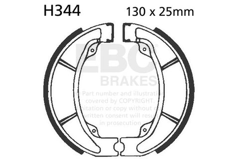 EBC - EBC Brake Shoe Set (H344)