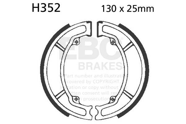 EBC - EBC Brake Shoe Set (H352)
