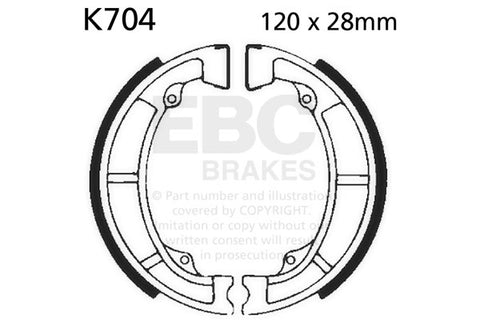 EBC - EBC Brake Shoe Set (K704)