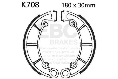 EBC - EBC Brake Shoe Set (K708)