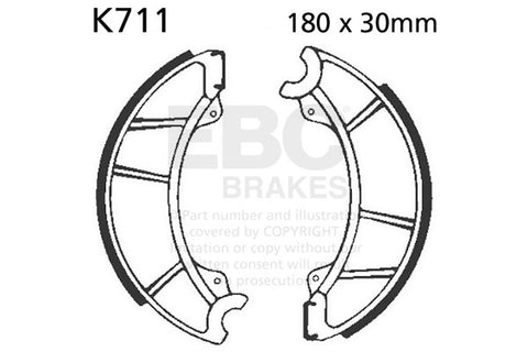 EBC - EBC Brake Shoe Set (K711)