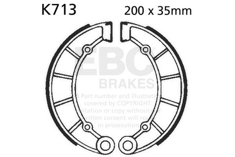 EBC - EBC Brake Shoe Set (K713)