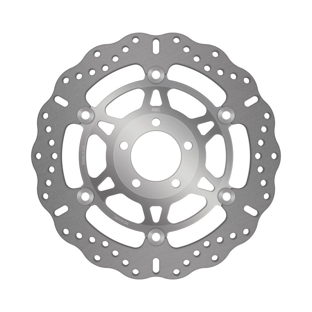EBC - EBC Polished Hub Streetfighter Custom Brake Discs With Contoured Profile (MD4008CC)