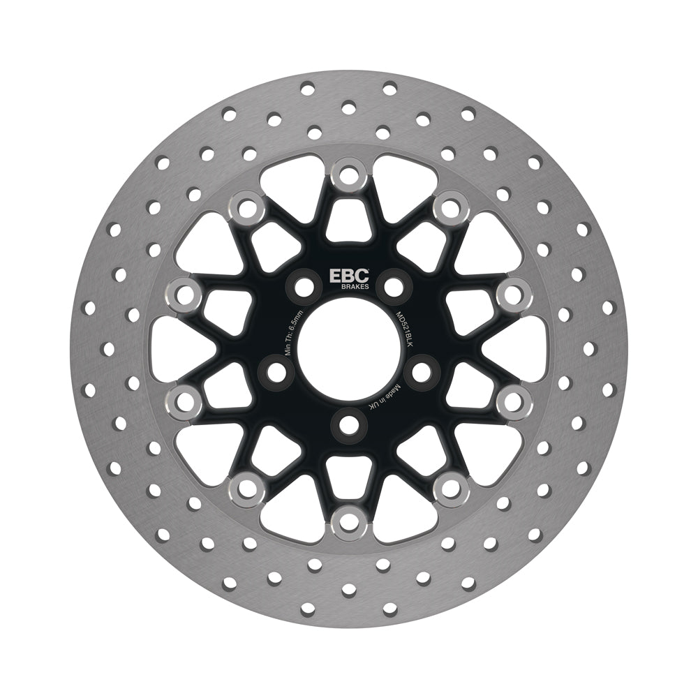 EBC - EBC Black Chrome Centred Stainless Floating Disc For HD (MD521BLK)