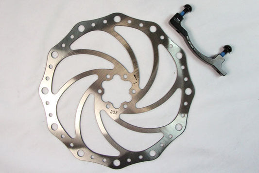 EBC - Oversize Mtb Disc With Bracket (Manitou Forks/160mm To 204mm)(Contour Profile) (MTBD160-203CM)