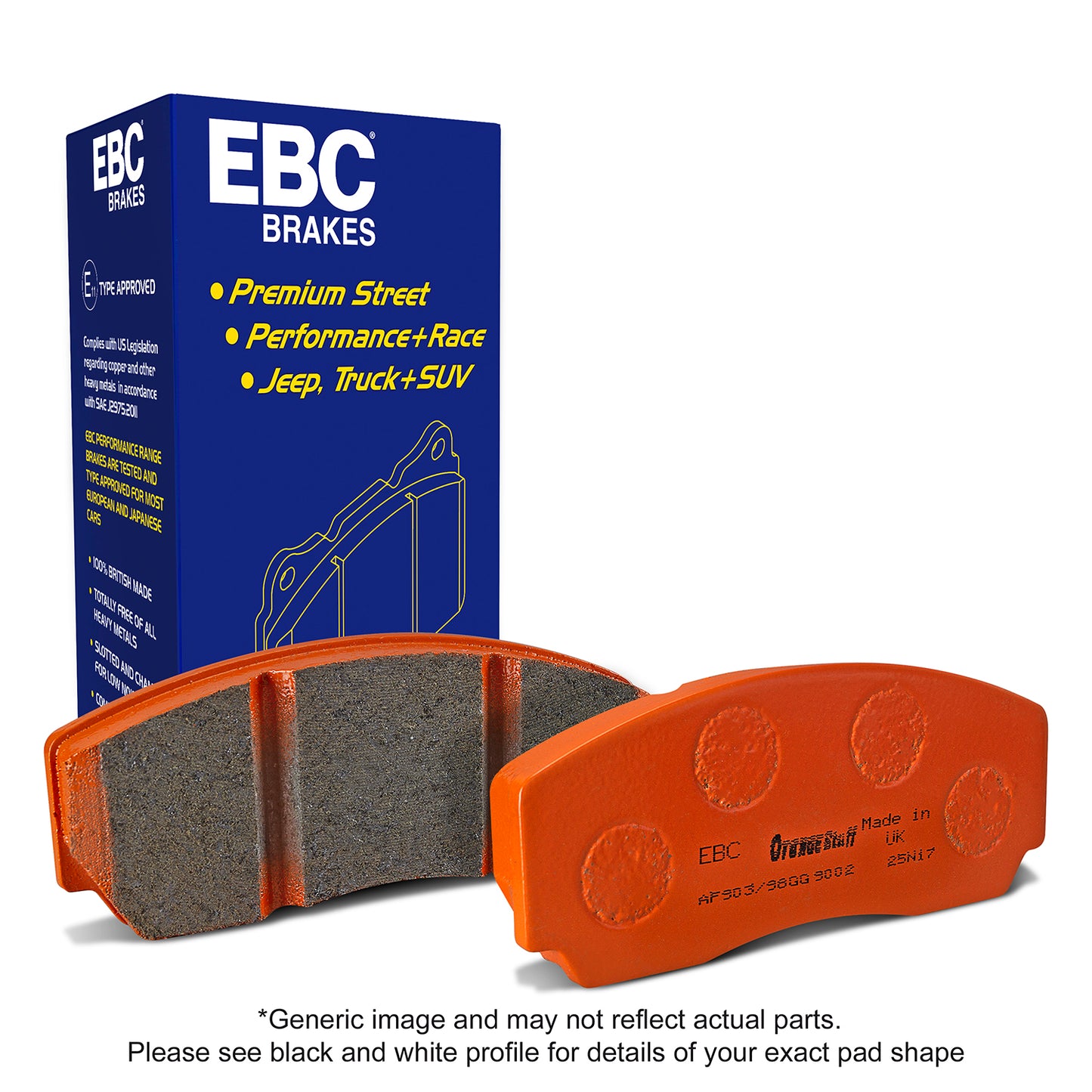 EBC Orangestuff 9000 Series Race Brake Pad Set (DP91140/2)
