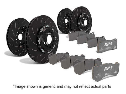 EBC Pad + 2 Piece Disc Kit P2DK028RP1 Full Car