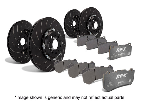 EBC Pad + 2 Piece Disc Kit P2DK045RPX Full Car
