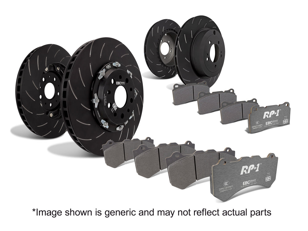 EBC Pad + 2 Piece Disc Kit P2DK029RP1 Full Car