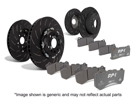 EBC Pad + 2 Piece Disc Kit P2DK029RP1 Full Car