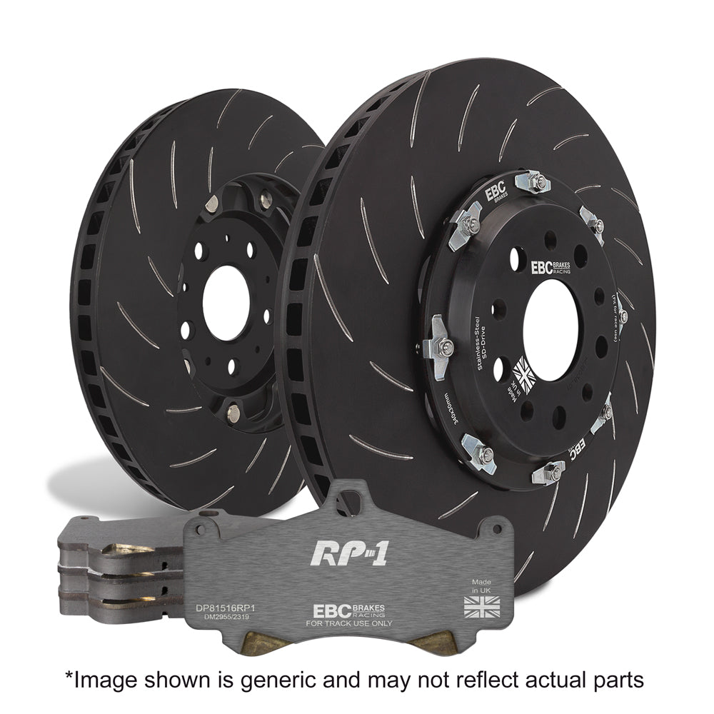 EBC Full Race RP1 Pad & 2pc Disc Kit - (P2DK011RP1) Front