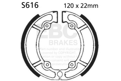 EBC - EBC Brake Shoe Set (S616)