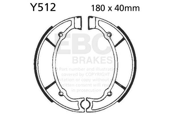 EBC - EBC Brake Shoe Set (Y512)