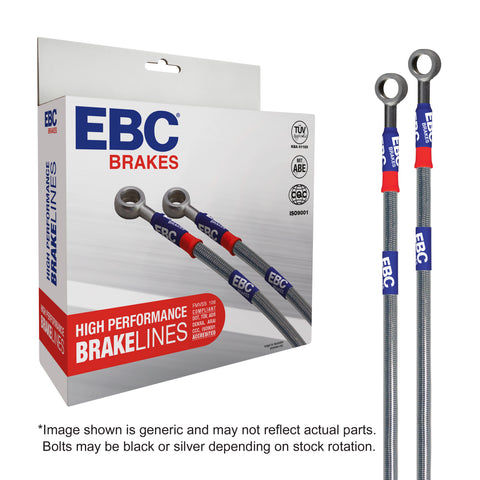 EBC - EBC Stainless Steel Braided Brake Line Kit (BLM8186-4FR)