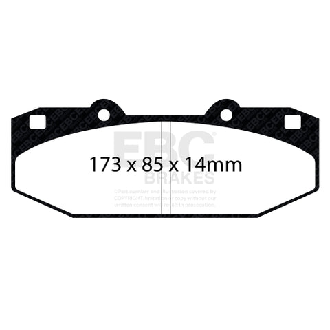EBC Bluestuff Brake Pad 5000 Series TrackDay Set (DP5076NDX)