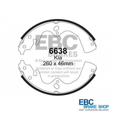 EBC Brake Shoes 6638